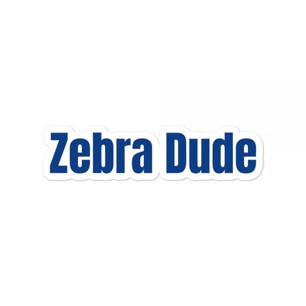 Bubble-free stickers: Zebra Dude - Image 3