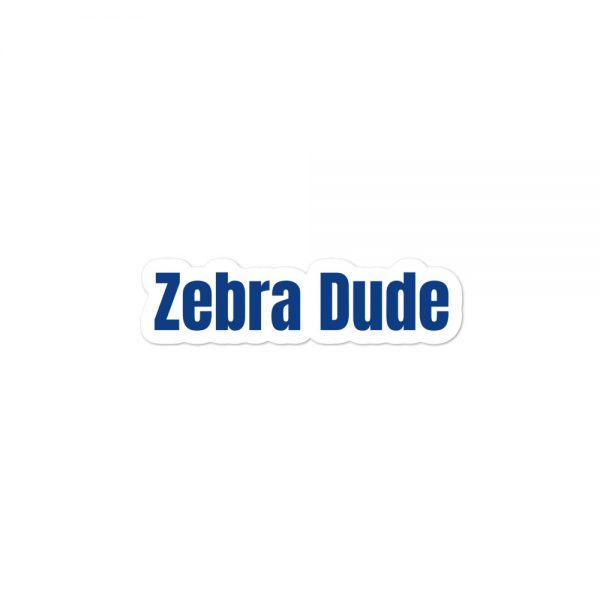 Bubble-free stickers: Zebra Dude - Image 2