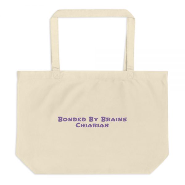 Large organic tote bag: Bonded By Brains  Chiarian - Image 3