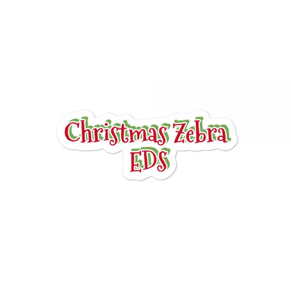 Bubble-free stickers:Christmas Zebra EDS - Image 2