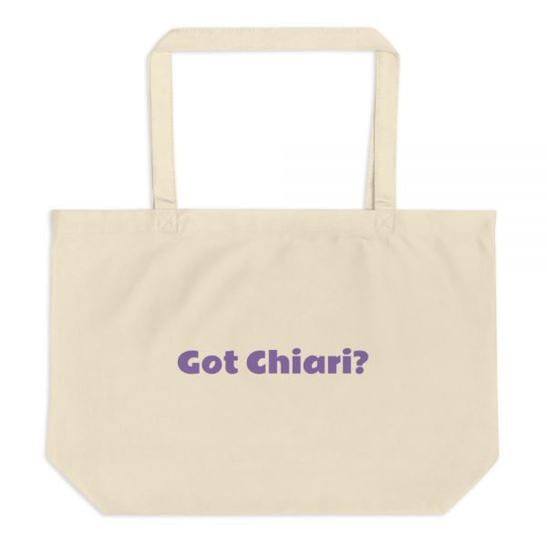 Large organic tote bag:Got Chiari? - Image 3