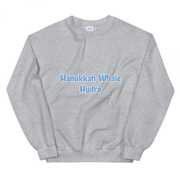 Unisex Sweatshirt:Hanukkah Whale Hydro - Image 4