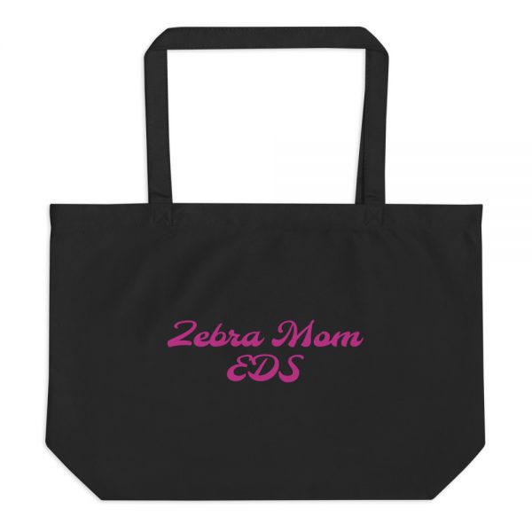 Large organic tote bag:Zebra Mom  EDS - Image 2