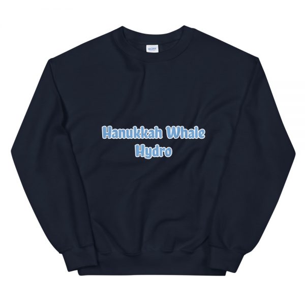 Unisex Sweatshirt:Hanukkah Whale Hydro - Image 3