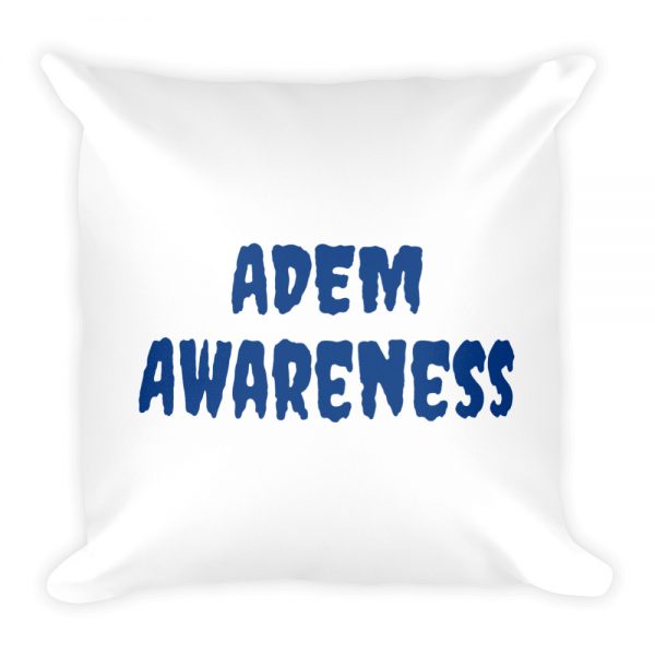 Basic Pillow:Zombies stay away  from our brains ADEM Awareness - Image 4