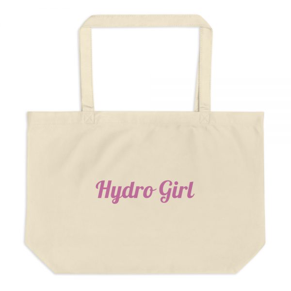 Large organic tote bag:Hydro Girl - Image 3