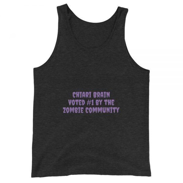 Unisex Tank Top:Chiari Brain  Voted #1 by the  Zombie Community - Image 2