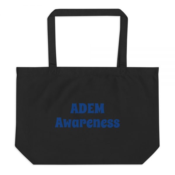 Large organic tote bag:ADEM  Awareness - Image 2