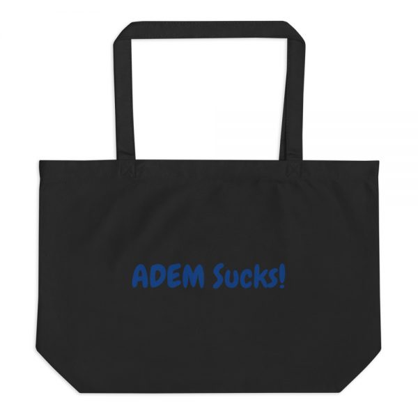 Large organic tote bag:: ADEM Sucks! - Image 2