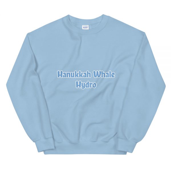 Unisex Sweatshirt:Hanukkah Whale Hydro - Image 5