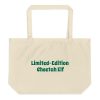 Large organic tote bag: Limited-Edition Cheetah Elf