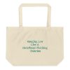 Large organic tote bag: Hanging Low Like A  Christmas Stocking Chiarian