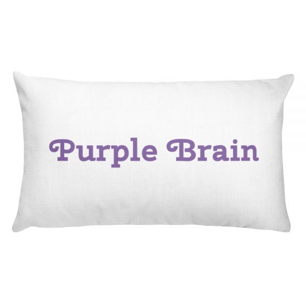 Premium Pillow: Purple Brain - Image 2