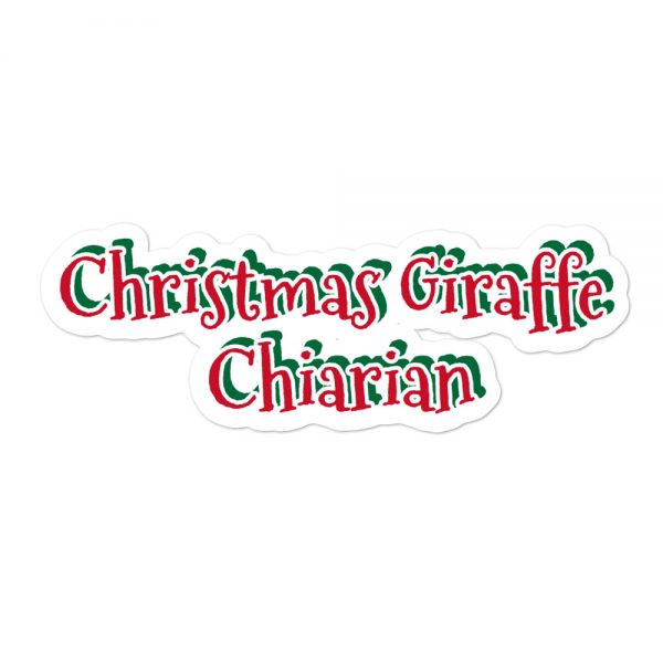 Bubble-free stickers: Christmas Giraffe Chiarian - Image 3