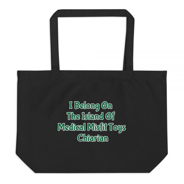 Large organic tote bag:  I Belong On The Island Of Medical Misfit Toys Chiarian - Image 2