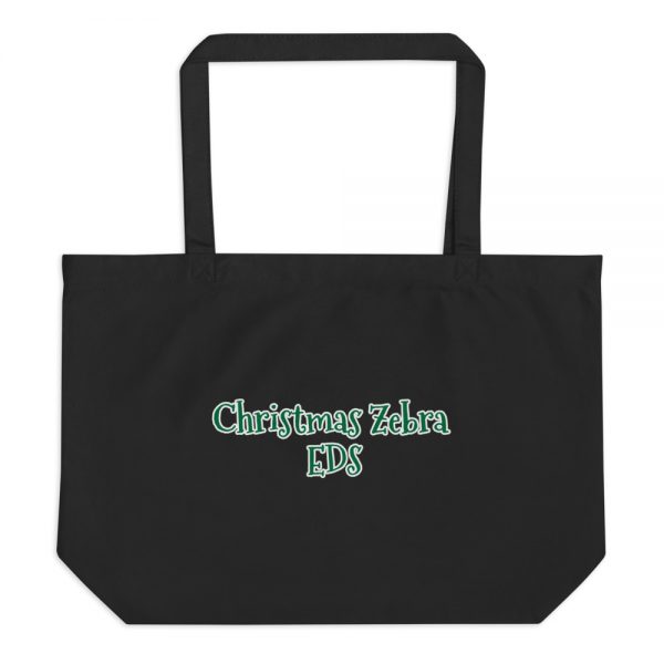 Large organic tote bag: Christmas Zebra EDS - Image 2