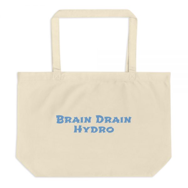 Large organic tote bag:Brain Drain  Hydro - Image 3