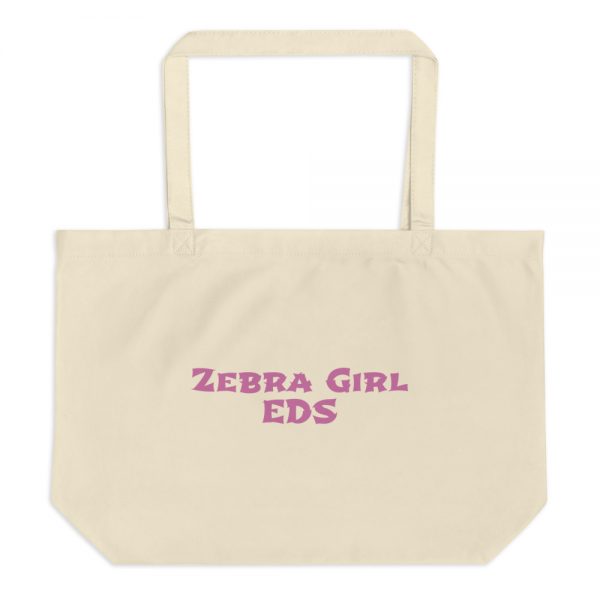 Large organic tote bag:Zebra Girl  EDS - Image 3