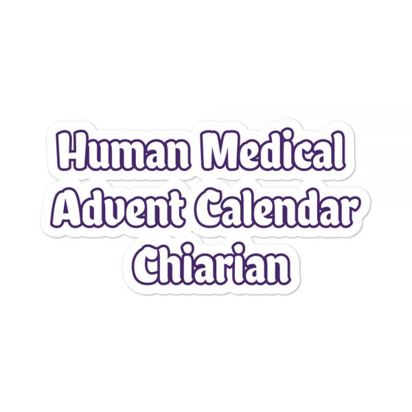 Bubble-free stickers: Human Medical Advent Calendar Chiarian - Image 3