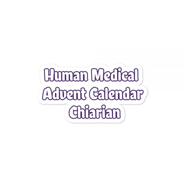 Bubble-free stickers: Human Medical Advent Calendar Chiarian - Image 2