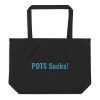 Large organic tote bag:POTS Sucks!