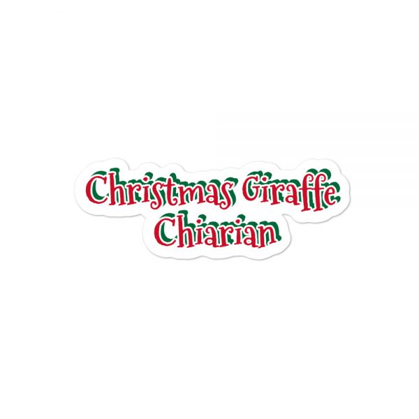 Bubble-free stickers: Christmas Giraffe Chiarian - Image 2