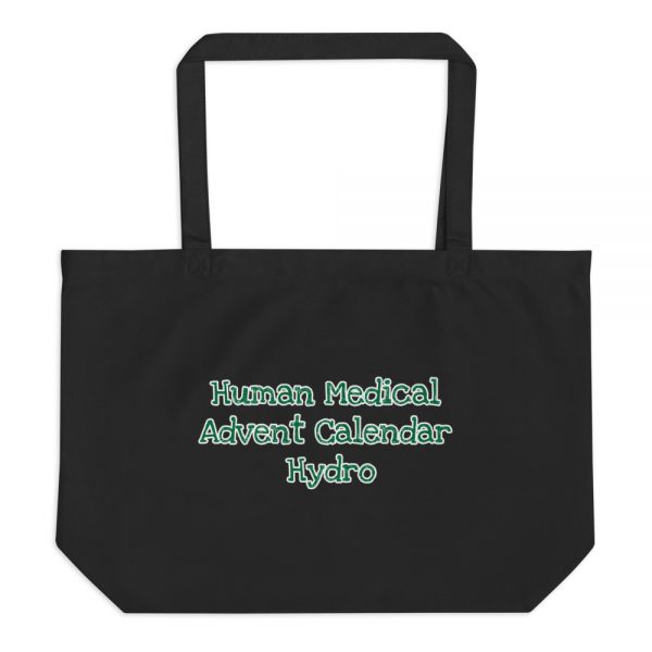 Large organic tote bag:Human Medical Advent Calendar Hydro - Image 2