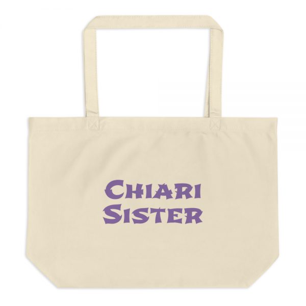 Large organic tote bag:Chiari  Sister - Image 3