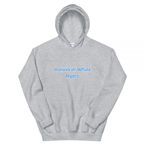 Unisex Hoodie:Hanukkah Whale Hydro - Image 4