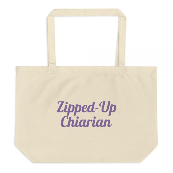 Large organic tote bag:Zipped-Up  Chiarian - Image 3