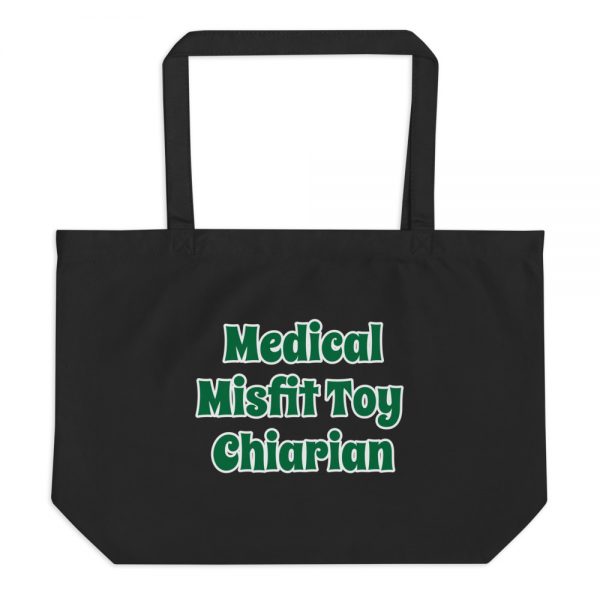 Large organic tote bag :Medical Misfit Toy Chiarian - Image 2