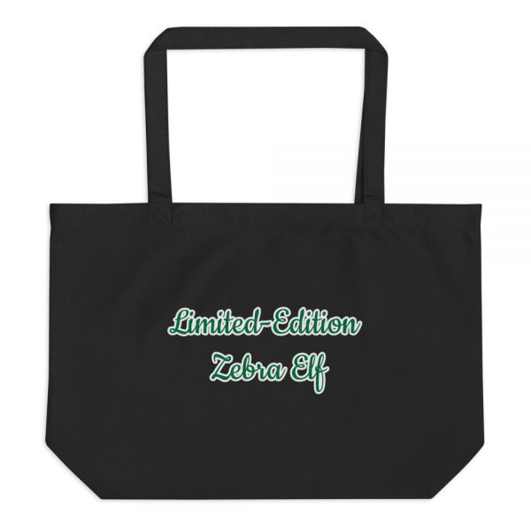 Large organic tote bag: Limited-Edition Zebra Elf - Image 2