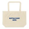 Large organic tote bag:Buffalo Dude  ADEM