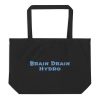 Large organic tote bag:Brain Drain  Hydro