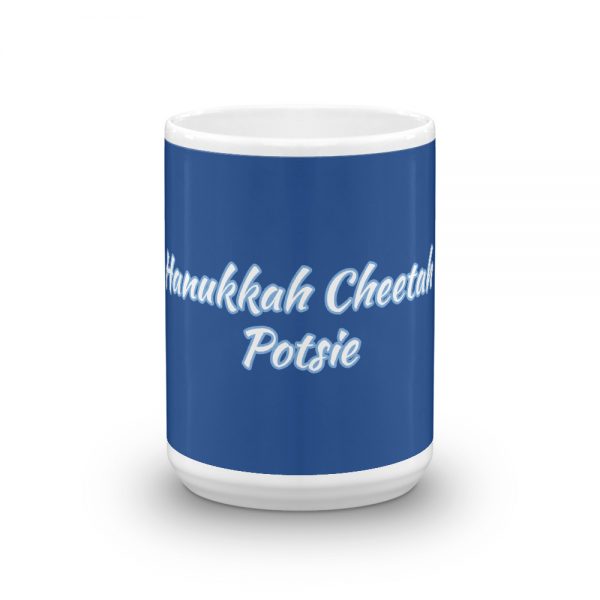 Mug: Hanukkah Cheetah Potsie - Image 6