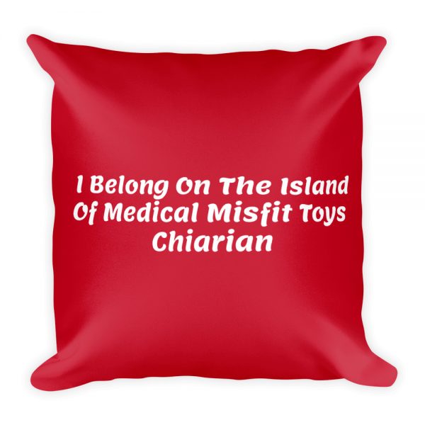 Basic Pillow:   I Belong On The Island Of Medical Misfit Toys Chiarian - Image 3