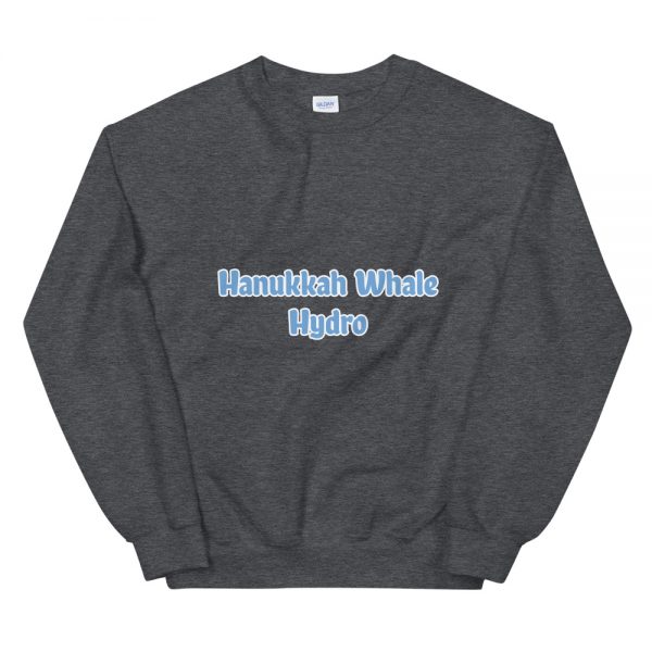 Unisex Sweatshirt:Hanukkah Whale Hydro - Image 2