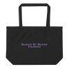 Large organic tote bag: Bonded By Brains  Chiarian