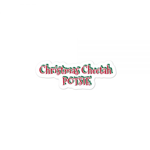 Bubble-free stickers:  Christmas Cheetah POTSIE - Image 2