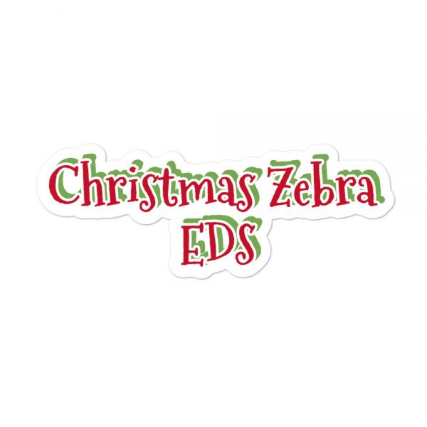 Bubble-free stickers:Christmas Zebra EDS - Image 3