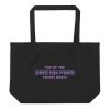 Large organic tote bag: Top of the  Zombie Food Pyramid  Chiari Brain