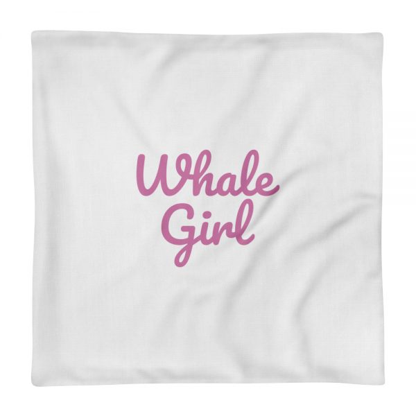 Premium Pillow Case: Whale Girl - Image 3