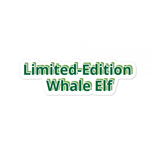 Bubble-free stickers:Limited-Edition Whale Elf - Image 3