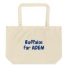 Large organic tote bag:Buffalos  For ADEM