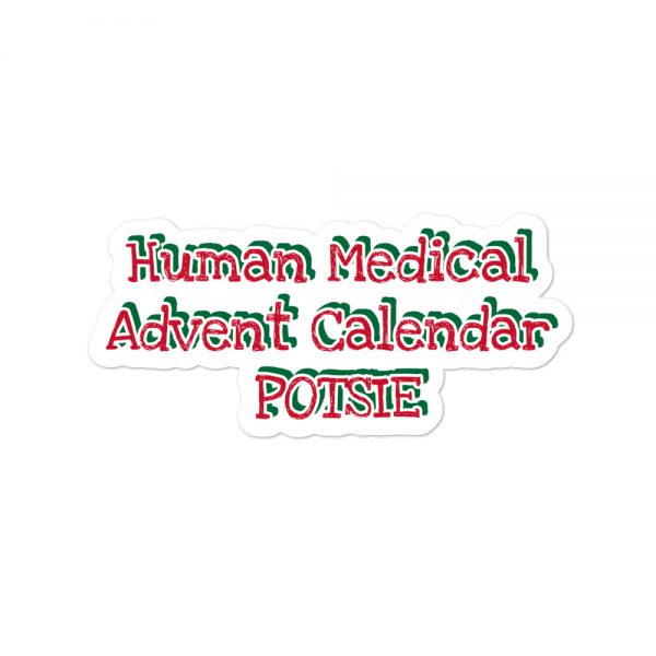 Bubble-free stickers: Human Medical Advent Calendar POTSIE - Image 3