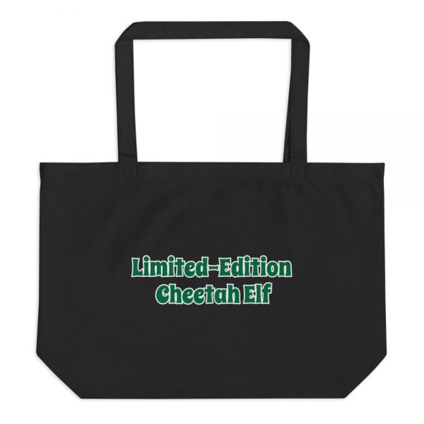 Large organic tote bag: Limited-Edition Cheetah Elf - Image 2