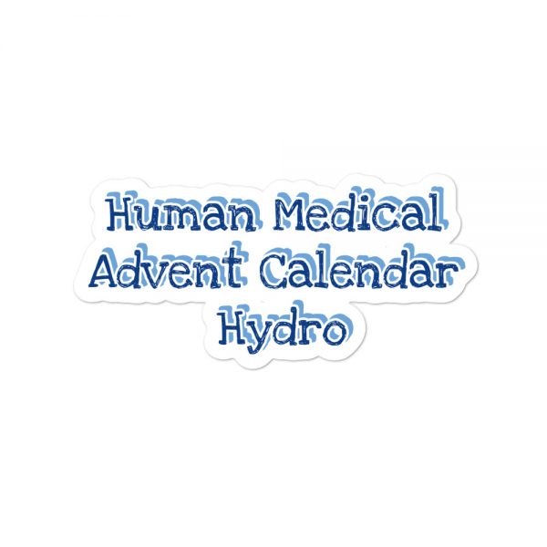 Bubble-free stickers:Human Medical Advent Calendar Hydro - Image 3