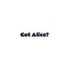 Bubble-free stickers:Got Alice?