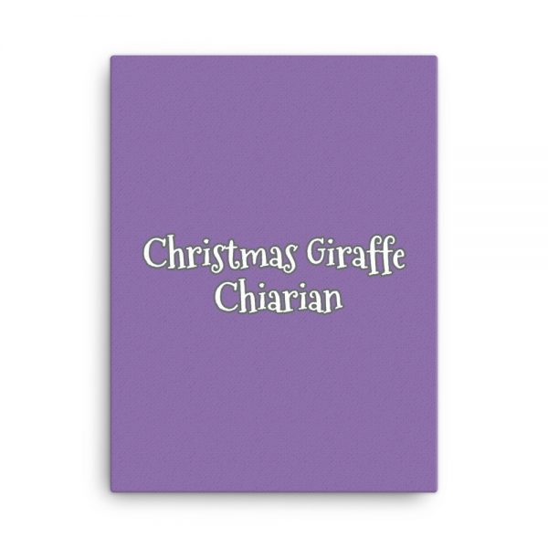 Canvas:  Christmas Giraffe Chiarian - Image 5