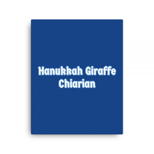 Canvas:  Hanukkah Giraffe Chiarian - Image 4